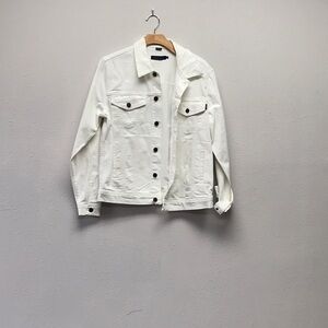 Stone Rose White Jean Jacket
